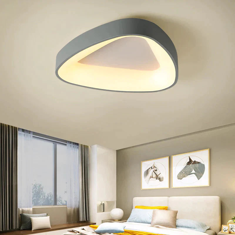 Round/Square/Triangle Modern Led Ceiling Lights For Living Room Bedroom Study Room Dimmable+RC Ceiling Lamp Fixtures