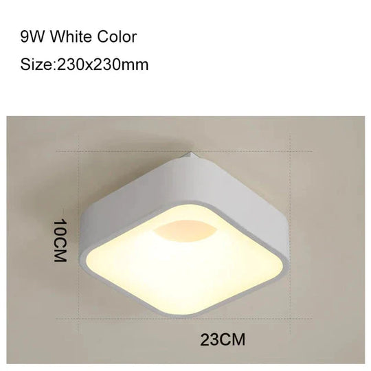 Round/Square/Triangle Modern Led Ceiling Lights For Living Room Bedroom Study Room Dimmable+RC Ceiling Lamp Fixtures