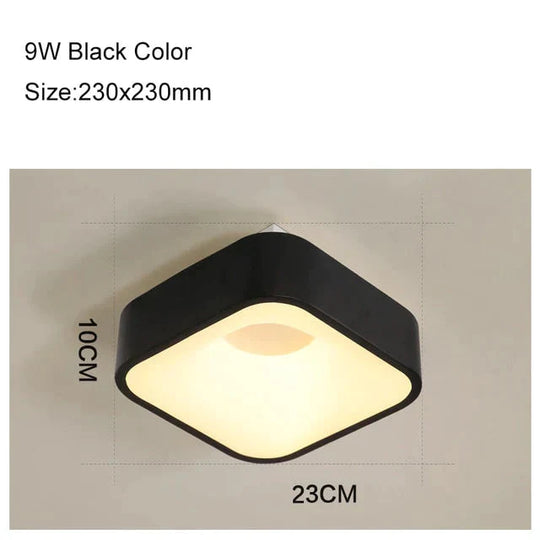 Round/Square/Triangle Modern Led Ceiling Lights For Living Room Bedroom Study Room Dimmable+RC Ceiling Lamp Fixtures