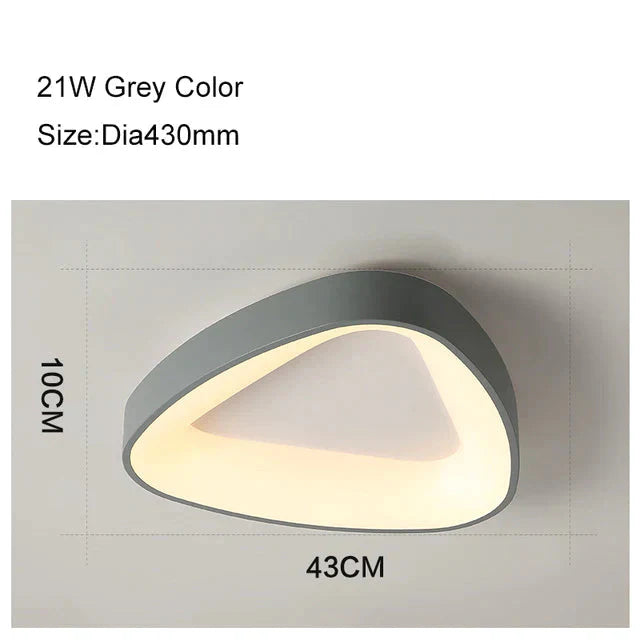 Round/Square/Triangle Modern Led Ceiling Lights For Living Room Bedroom Study Room Dimmable+RC Ceiling Lamp Fixtures