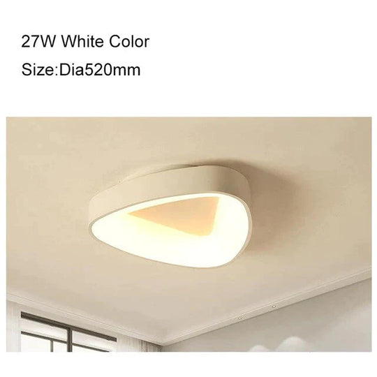 Round/Square/Triangle Modern Led Ceiling Lights For Living Room Bedroom Study Room Dimmable+RC Ceiling Lamp Fixtures