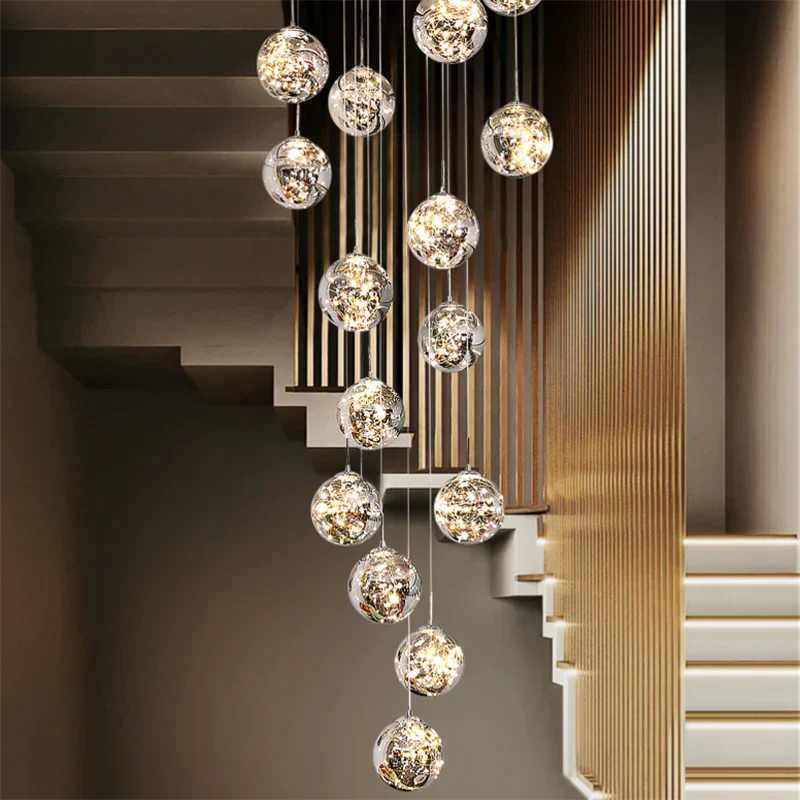 Raloo  - Modern Led Glass Ball  Chandelier