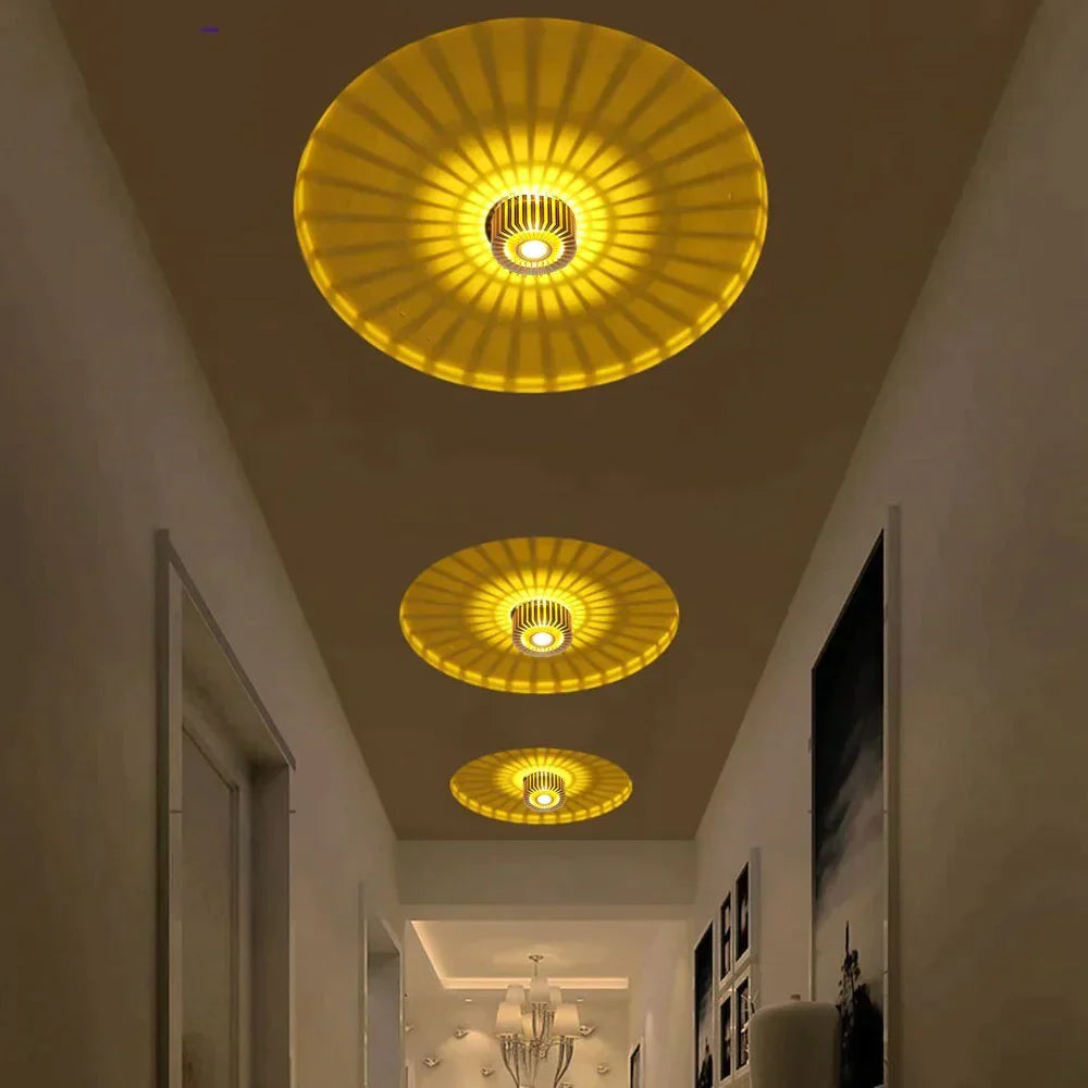 Rebecca - Modern Ceiling Light Colorful Indoor Led Lamp 3W Wall Sconce For Gallery Balcony Lamp