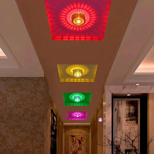 Rebecca - Modern Ceiling Light Colorful Indoor LED Ceiling Lamp 3W wall Sconce for Gallery Balcony lamp Porch light corridor Light Fixture