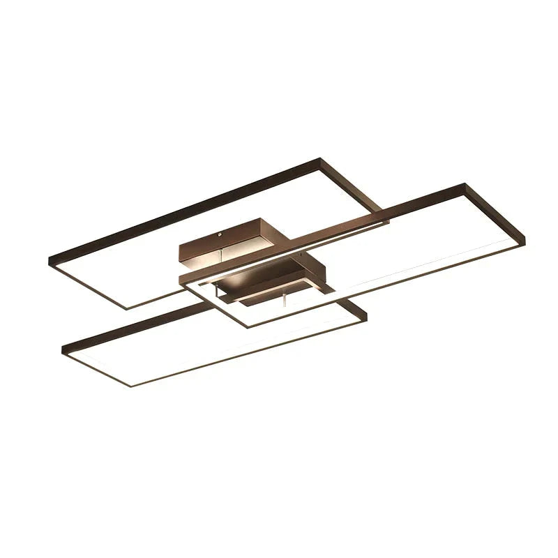 Rectangle Black/White Color Modern Led  Dimmable Ceiling for living room bedroom