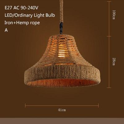 Retro Industrial Creative Modern Design Pendant Lamp LED Loft Decoration E27 Pendant Lights Bar Restaurant Cafe Store Lobby