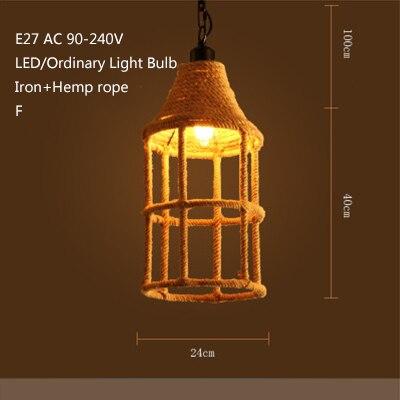 Retro Industrial Creative Modern Design Pendant Lamp LED Loft Decoration E27 Pendant Lights Bar Restaurant Cafe Store Lobby