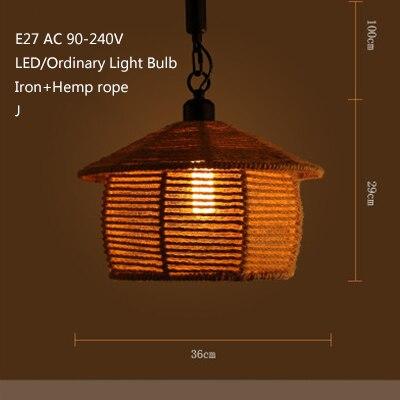 Retro Industrial Creative Modern Design Pendant Lamp LED Loft Decoration E27 Pendant Lights Bar Restaurant Cafe Store Lobby