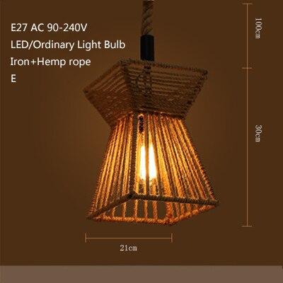 Retro Industrial Creative Modern Design Pendant Lamp LED Loft Decoration E27 Pendant Lights Bar Restaurant Cafe Store Lobby