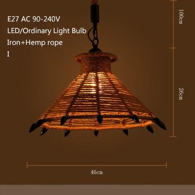 Retro Industrial Creative Modern Design Pendant Lamp LED Loft Decoration E27 Pendant Lights Bar Restaurant Cafe Store Lobby