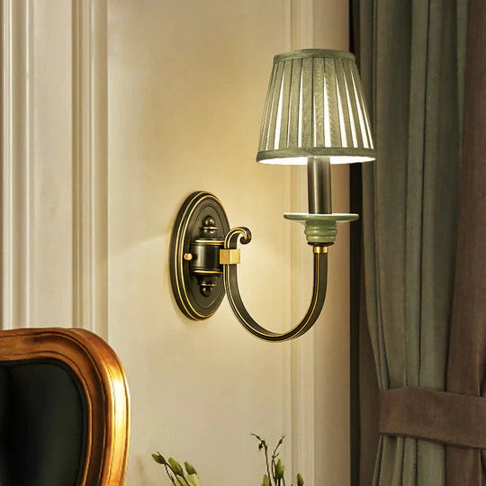 Retro Style Bedroom Bedside Lamp Full Copper Wall Lamp