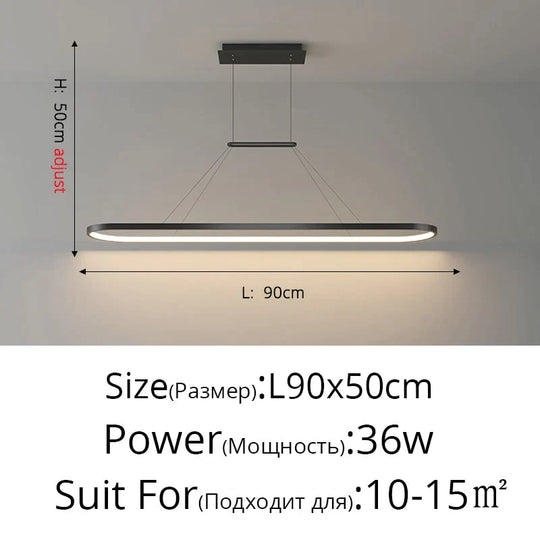 Salix V - Modern Minimalist Led Dimmable Bar Pendant Light