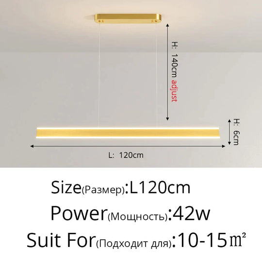 Salix V - Modern Minimalist Led Dimmable Bar Pendant Light