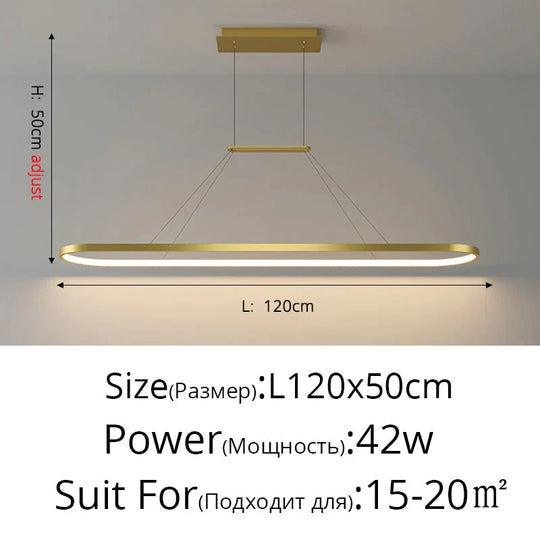 Salix V - Modern Minimalist Led Dimmable Bar Pendant Light