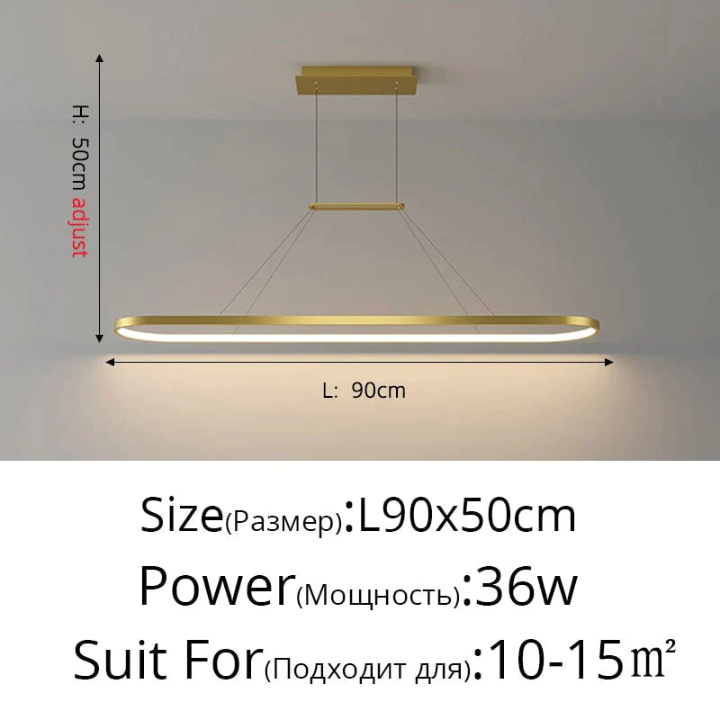 Salix V - Modern Minimalist Led Dimmable Bar Pendant Light