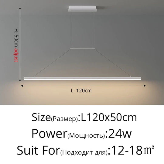 Salix V - Modern Minimalist Led Dimmable Bar Pendant Light