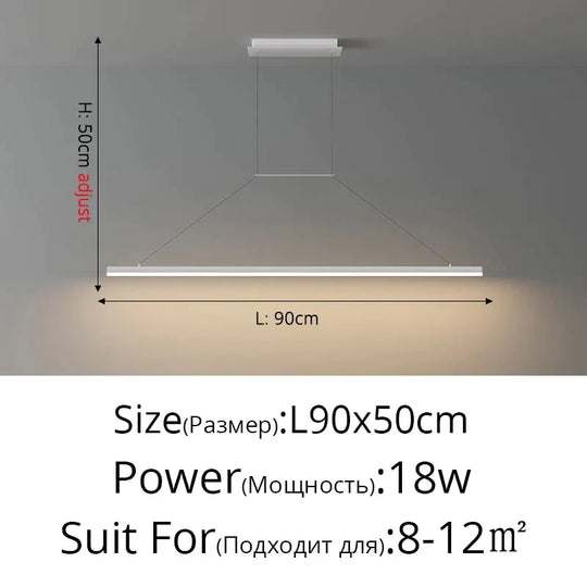 Salix V - Modern Minimalist Led Dimmable Bar Pendant Light