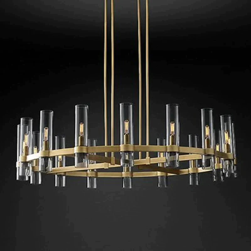 Serenity - American Loft Lighting Clear Glass Round Chandelier