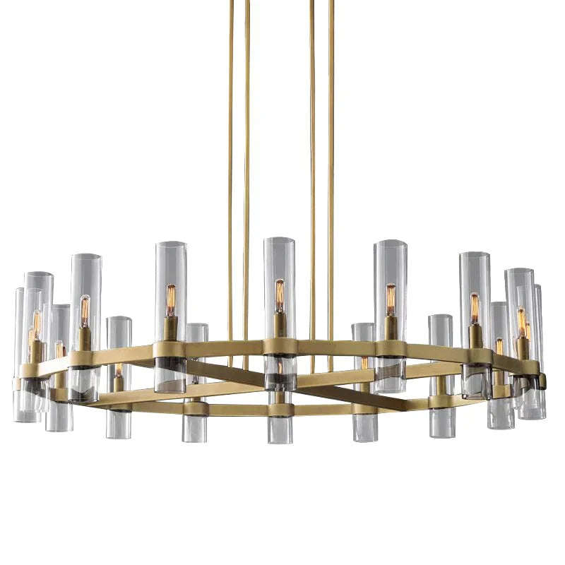 Serenity - American Loft Lighting Clear Glass Round Chandelier