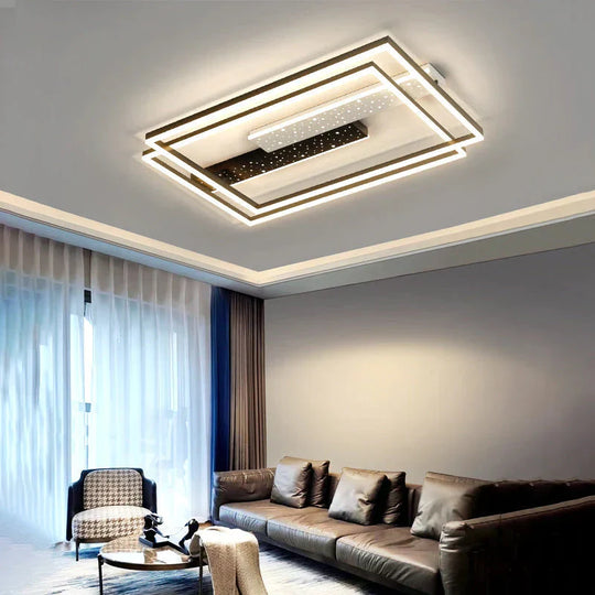 Simple Atmosphere Luxury All Over The Sky Star Led Ceiling Lamp In Living Room