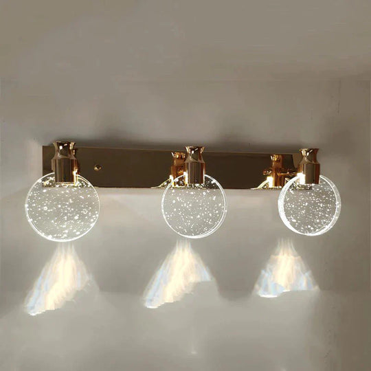 Simple Crystal LED Wall Lamp for Bathroom Bedroom