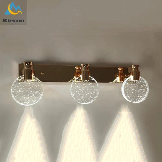 Simple Crystal LED Wall Lamp for Bathroom Bedroom