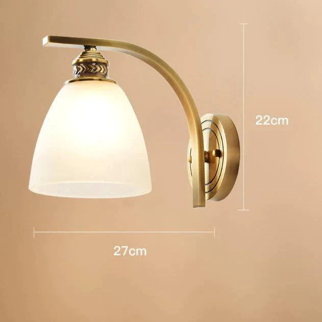 Simple Living Room Lamp Corridor Copper Wall Lamp