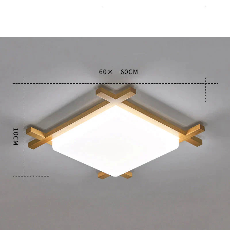 Simple Modern Corridor Corridor Square Log LED Living Room Lamps