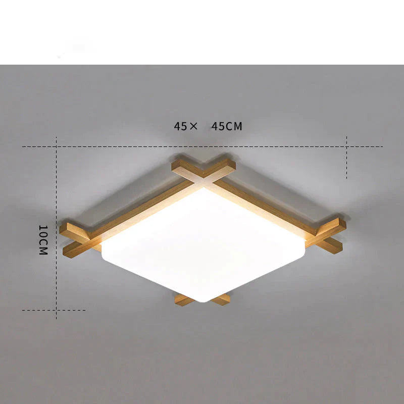 Simple Modern Corridor Corridor Square Log LED Living Room Lamps