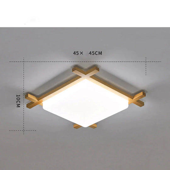 Simple Modern Corridor Corridor Square Log LED Living Room Lamps