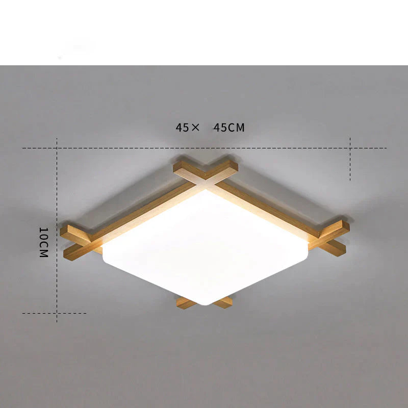 Simple Modern Corridor Square Log Led Living Room Lamps Ceiling