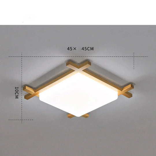 Simple Modern Corridor Square Log Led Living Room Lamps Ceiling