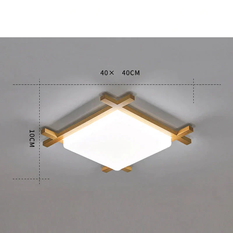 Simple Modern Corridor Corridor Square Log LED Living Room Lamps