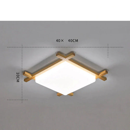 Simple Modern Corridor Corridor Square Log LED Living Room Lamps