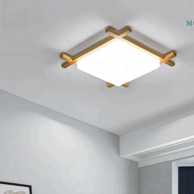 Simple Modern Corridor Square Log Led Living Room Lamps Ceiling