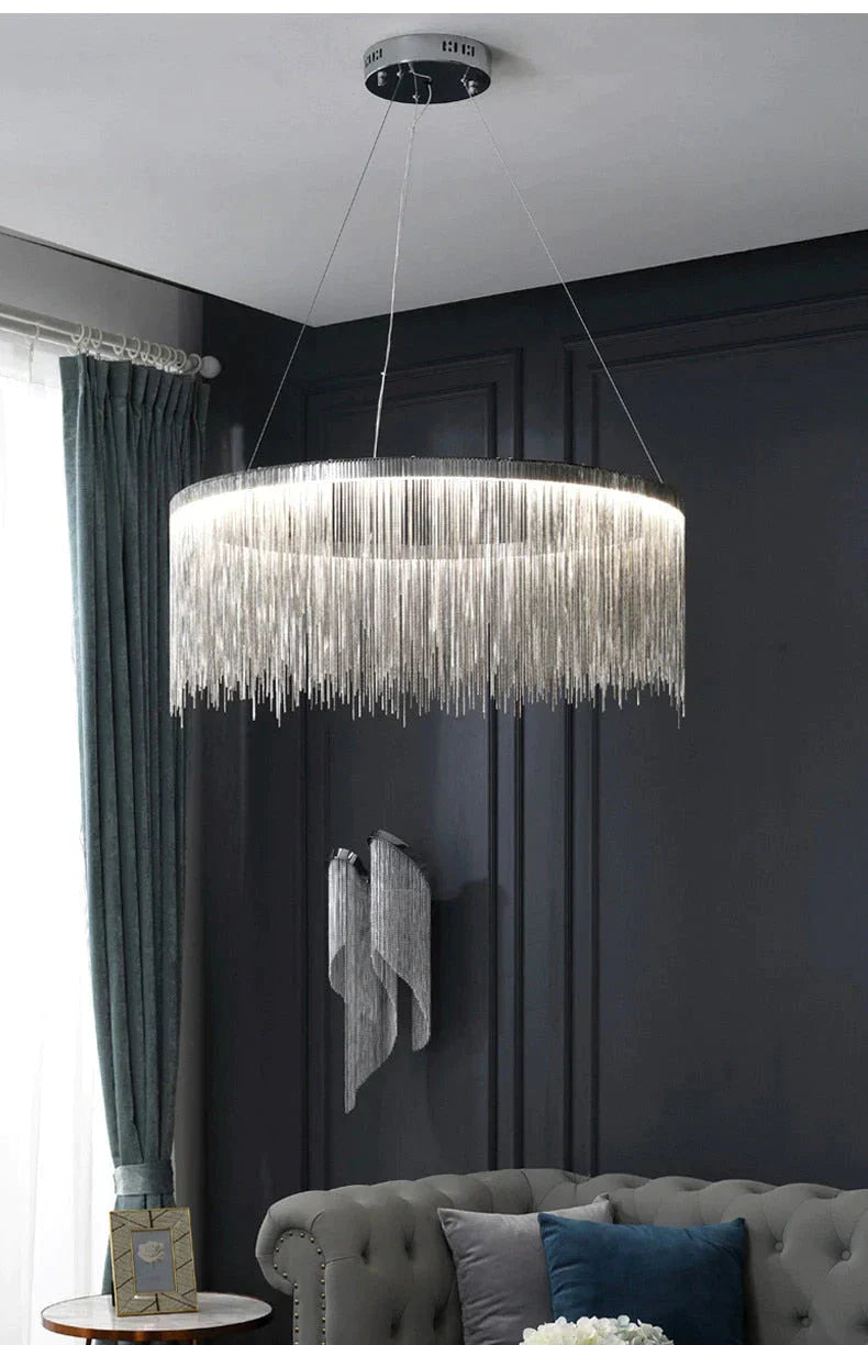 Solana - Tassel Chain Led Chandelier