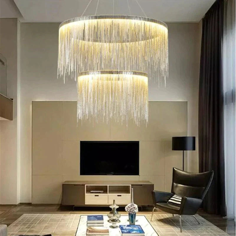 Solana - Tassel Chain Led Chandelier