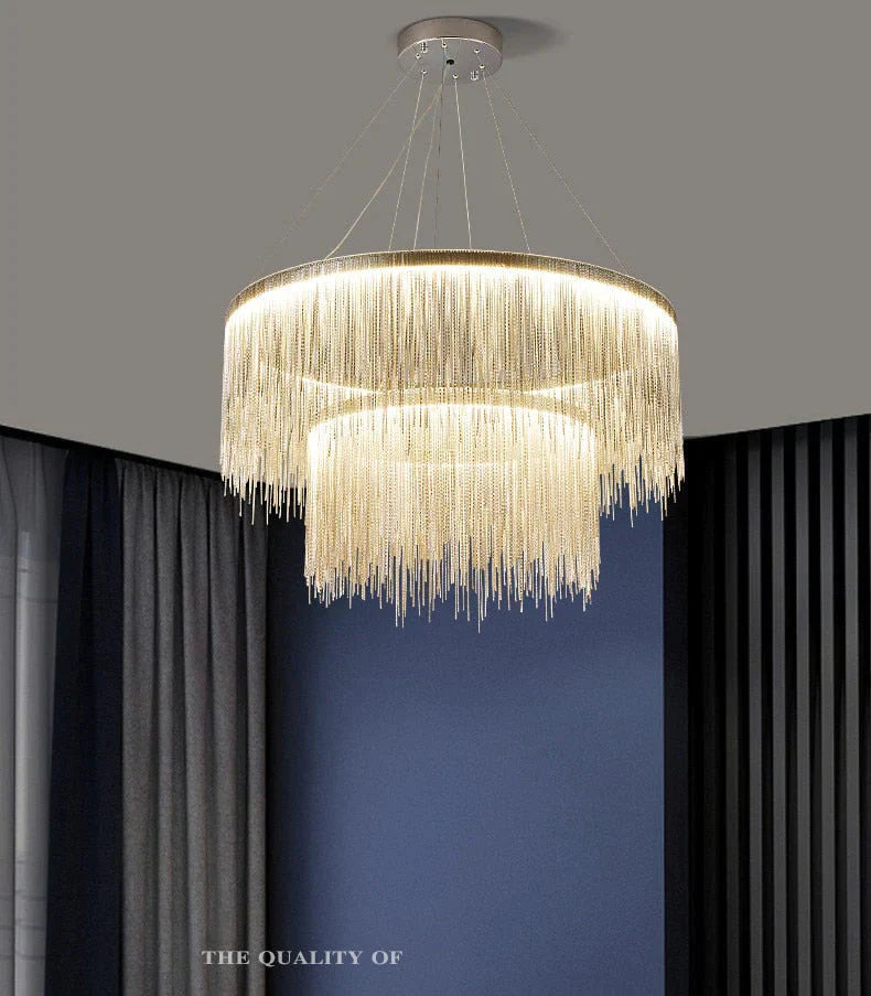 Solana - Tassel Chain Led Chandelier