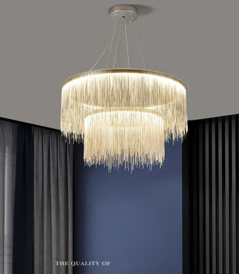 Solana - Tassel Chain Led Chandelier