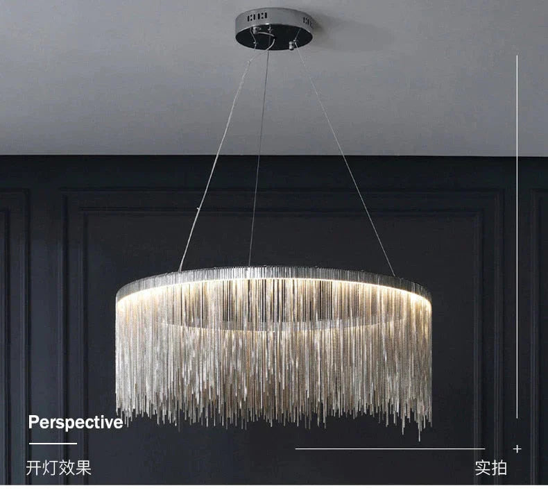 Solana - Tassel Chain Led Chandelier