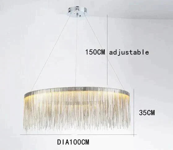 Solana - Tassel Chain Led Chandelier