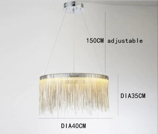 Solana - Tassel Chain Led Chandelier