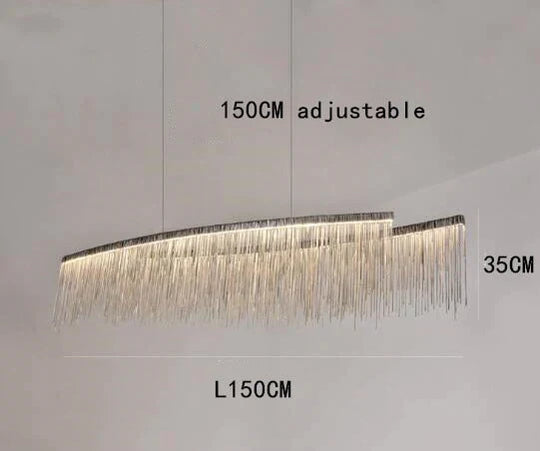 Solana - Tassel Chain Led Chandelier