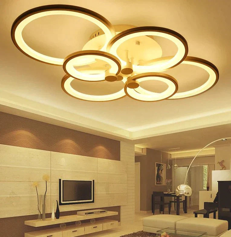 Surface Mounted Modern Led Ceiling Lights For Living Room Bed Light White/Brown Plafondlamp Home