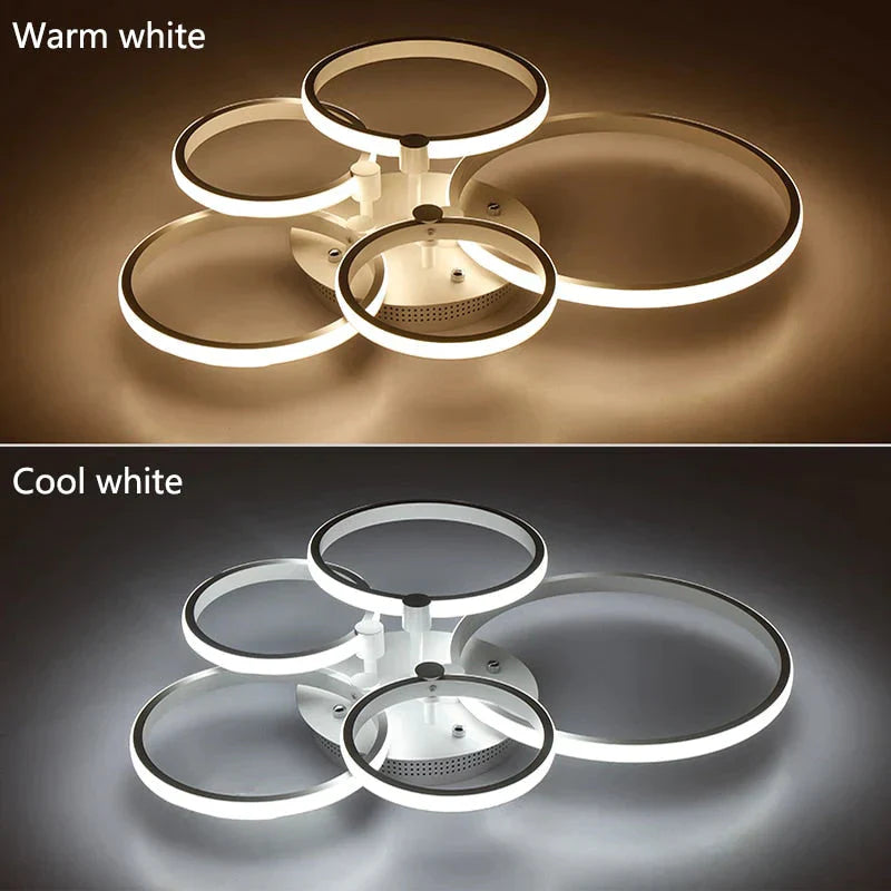 Surface Mounted Modern Led Ceiling Lights For Living Room Bed Room Light White/Brown Plafondlamp Home Lighting Led Ceiling Lamp