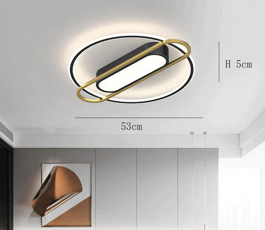 Thin Bedroom Restaurant Modern Simple Side-emitting LED Ceiling Lamp Decoration