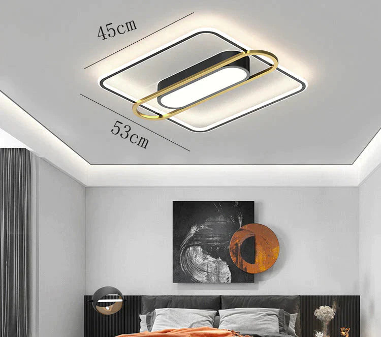 Thin Bedroom Restaurant Modern Simple Side-emitting LED Ceiling Lamp Decoration