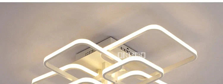 Touch Remote Dimming Modern plafon LED Ceiling Lamp Fixture Aluminum Dining Living Room Bedroom Lights Lustre Lamparas De Techo