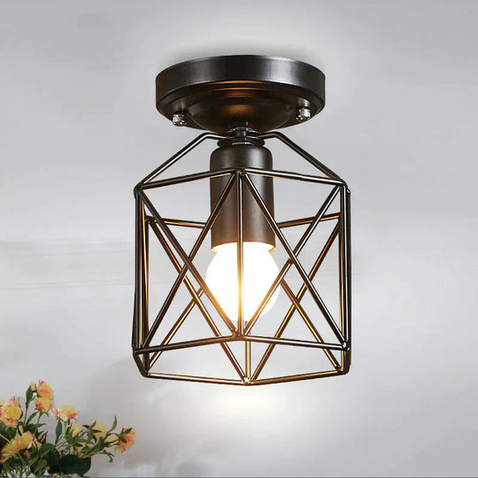 Vintage Ceiling Lights Birdcage Ceiling Lamp Shade Home Lighting