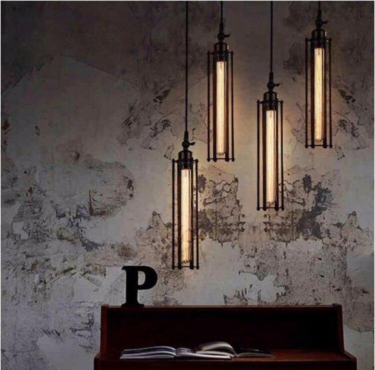 Vintage Flute Pendant Light Fixtures Industrial Retro Lamp For Kitchen Island Bar Living Room E27